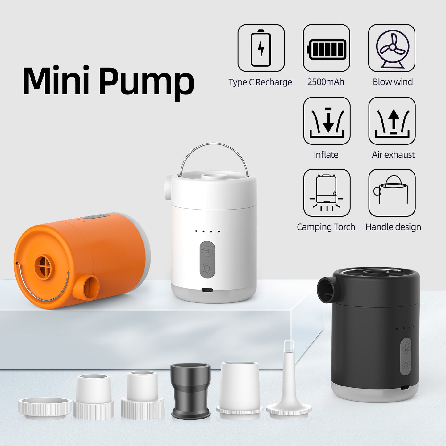 Multifunctional Portable Electric Mini Wireless Air Pump