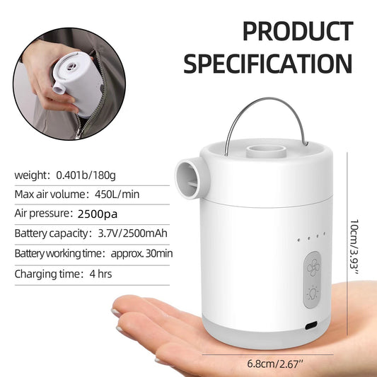 Multifunctional Portable Electric Mini Wireless Air Pump
