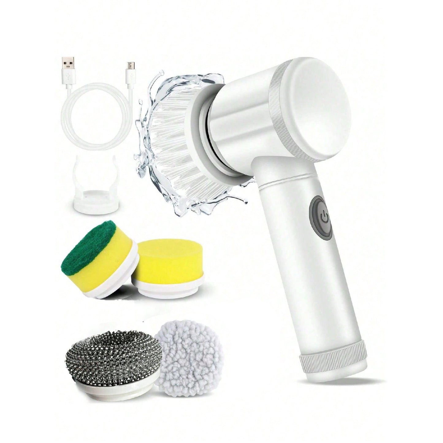 Electric cleaning brush, multi-functional cleaner for kitchen and bathroom