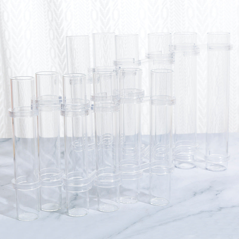 Instagram test tubes, transparent glass hydroponic vases